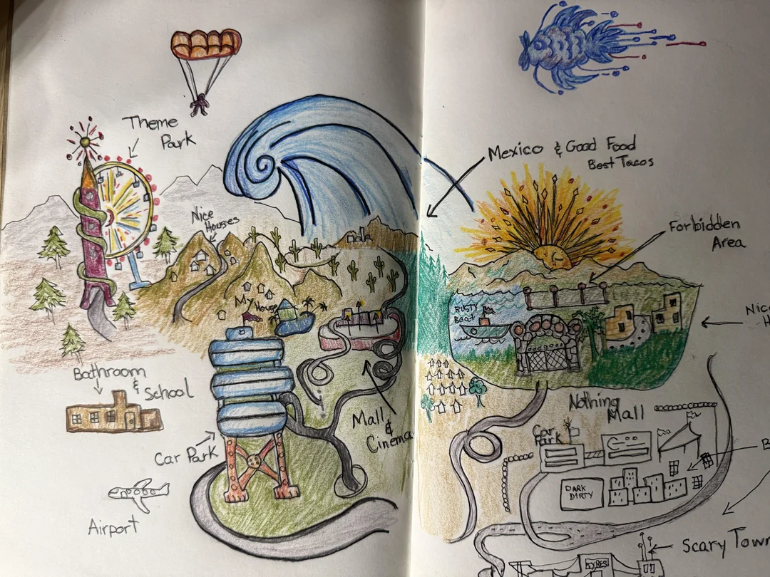 One of my Mall World maps — a community-drawn Mallworld map