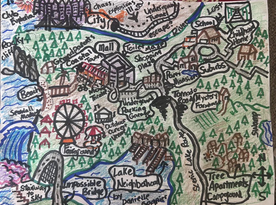 Updated hand drawn map of my dream world — a community-drawn Mallworld map